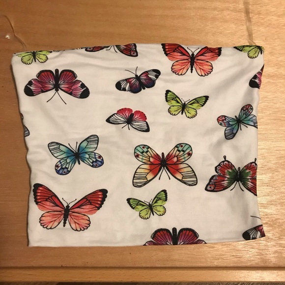 Daisy Butterfly Tube Top - Picture 2 of 4